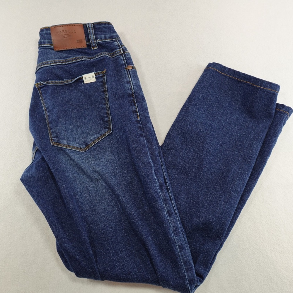 Barbell Apparel Jeans Men 32 Act 29x29 Athletic Fit Stretch Denim Whisker MiFlaw